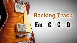 Rock Pop Backing Track E Minor | 100 BPM | Em C G D | Guitar Backing Track