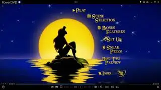 The Little Mermaid:Platinum Edition Disc 1 2006 DVD Menu Walkthrough