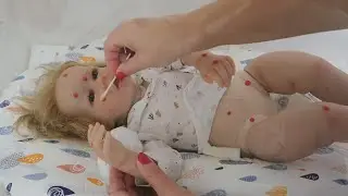 My MORNING routine with reborn babies-NEW REBORN DOLLS (baby care-changing diapers)