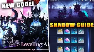 [Solo Leveling Arise] *NEW CODE* Which SHADOWS to unlock first & HOW to get SHADOW TRACES!