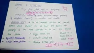 ARRAYS AND  LINKED LIST TYPES BY SATHISH KUMAR