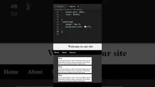 Simple Website Layout Design in Html and CSS. #html #css.