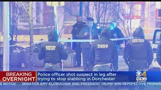 Boston Police Officer Shoots Man In Leg To Stop Stabbing In Dorchester