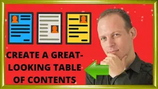 How to create a professional looking table of contents for your Kindle ebook or paperback on Amazon