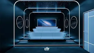 Sketchup and Enscape 2.9 Spaceship Theme Home Theater Interior Design