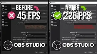 🔧*OBS Settings* For low end PC's || LAG FIX || No FPS drops || For streaming and recording