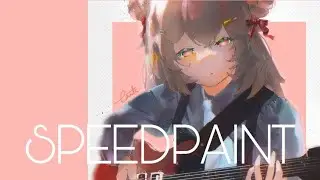 Sleepy Guitar Girl - Speed Paint (Clip Studio Paint) Time lapse