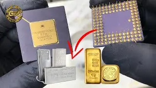 Gold & Silver from Motorola Ceramic CPU Processors | Gold Recovery from Ceramic Cpu Processors