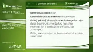 QtDD12 - Using SSL the right way with Qt - Richard J. Moore