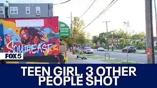 Teen girl, 3 other people shot in southeast DC