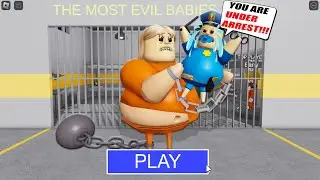 ROBLOX BABY BARRY ARREST MOM PRISONER BARRY in BARRY'S PRISON RUN! New Scary Obby (#Roblox #Obby)