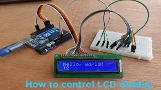 How to control arduino with LCD Display