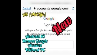 Bypass FRP Google Account Samsung A6 A600FN Android 10 Binary U7