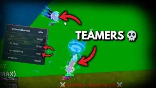 Destroying 2 KITSUNE TEAMERS in bloxfruits 💀