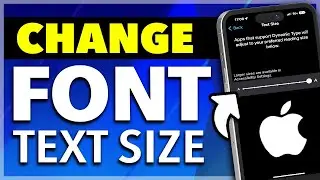 How To Change Font Size On iPhone