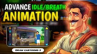 PC जैसा Idle Animation Mobile में |Breathing/listening Animation Tutorial | Draw Cartoons 2