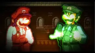 FNF OH GOD NO but Luigi's voice is sampled from the super mario bros super show