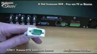 Plug into Monitor or TV - DVR-7004 H.264 Standalone DVR