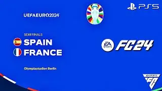 FC 24 - Spain vs. France - EURO 2024 Semi Finals Match | PS5™ [4K60]