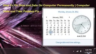 How To Fix Time and Date On Computer Permanently | Computer Date and Time Problem Fix