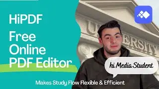 Free online pdf editor for media students | HiPDF makes study flow flexible and efficient