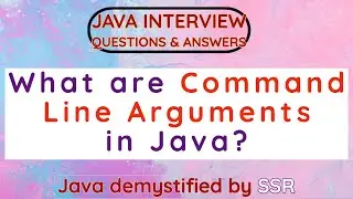 What are command line arguments in Java? Explain!