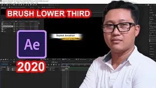 After effect 2020 | How to create brush lower third