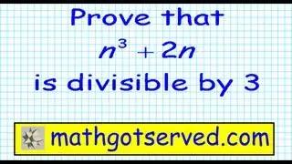 #5 Principle mathematical Induction n3+2n is divisible by 3 induccion n^3+2n pt VIII mathgotserved