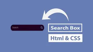 Animated search box design || Html Css tutorials 2021 || Advanced web design course online for free