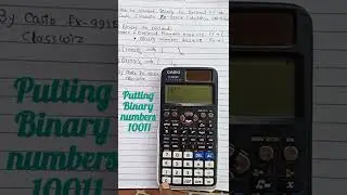 How to Convert Binary to Decimal number | by fx-991ex Scientific Calculator | #shorts