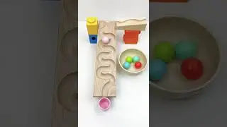 Satisfying Color Sorting Marble Run ASMR #asmr #satisfying #marblerun