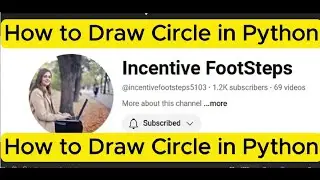 how to draw circle in python using turtle | turtle library | python tutorial for beginners