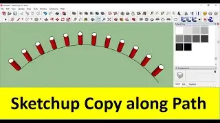 Sketchup copy along path