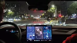 First Person Nighttime Test Drive of Xiaomi Car SU7 Max