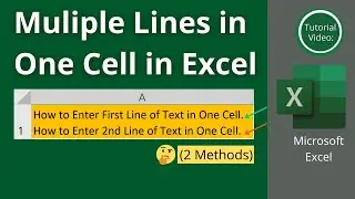 Multiple Lines in One Cell in Excel