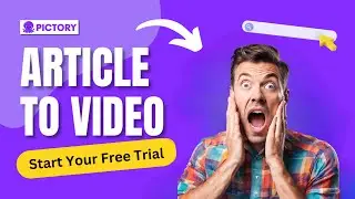 Pictory AI | How To Convert Articles Into Videos Using Pictory AI