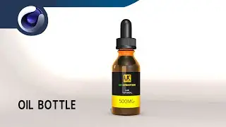 Oil Bottle - Cinema 4D Tutorial