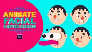 How to animate facial expression without using any plugin | After effects tutorial