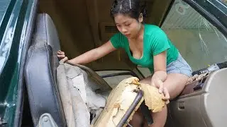 TIMELAPSE: Genius girl repairs and restores machinery and car was badly damaged 🛠🛠🛠