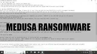 Ransom.Win32.Medusa | Demonstration