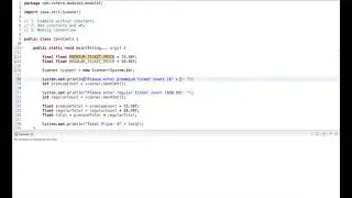 Java Tutorial: Constants