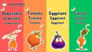 Vegetable Songs🍅🥕🎶| Aria Grows Big and Strong | Children's Songs | Best Children's Song