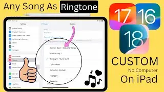 How to Set ANY Song as RINGTONE on iPad! (Easiest Way) iPadOS 18 - No Computer