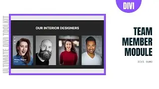 Team Member Module for Divi | Divi Sumo