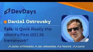 Daniel Ostrovsky: Is Qwik Really the World's First O1 JS framework?