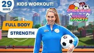 KIDS WORKOUT - 30 MIN Home Exercise Class for Kids! | Cosmic Kids Sports