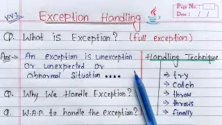 Exception Handling in Java | ArithmeticException