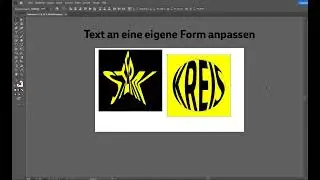 Text an eine eigene Form anpassen - Adobe Illustrator #tutorial #adobeillustrator #typography