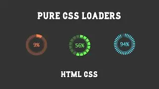 Pure CSS Loaders - Animated Loaders - HTML CSS