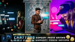 Instagram Viral Chat Concept Photo Editing in Photoshop || I Miss You Photo Editing Picsart 2022